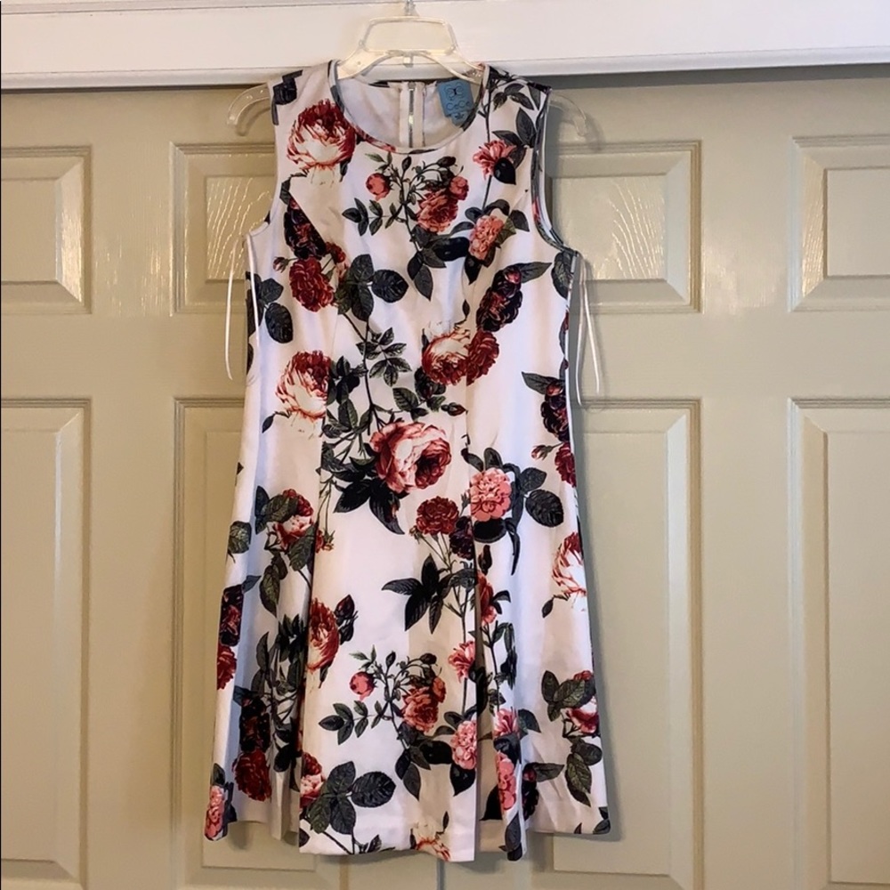White floral dress